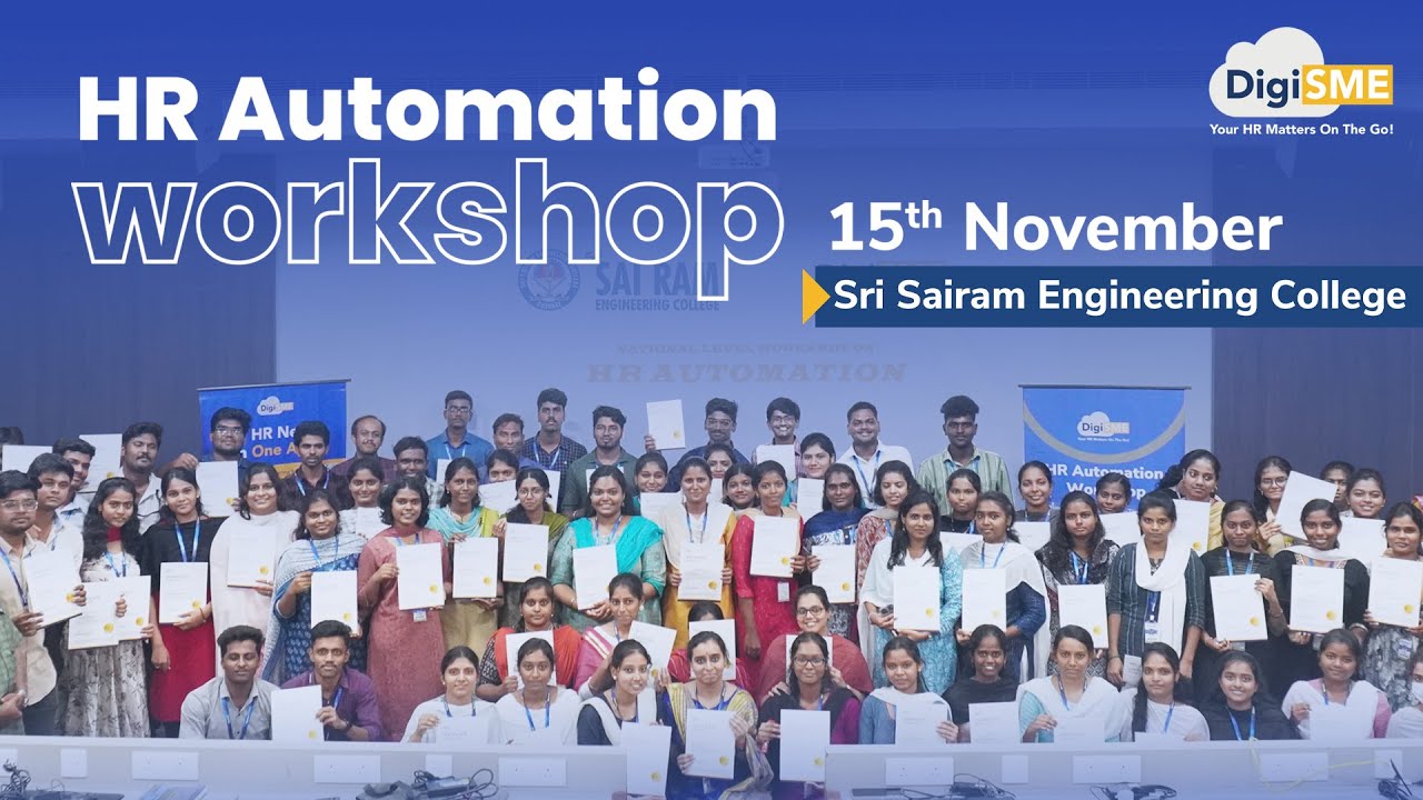 Future-Ready HR Skills | DigiSME HR Workshop at Sri Sairam Engineering College