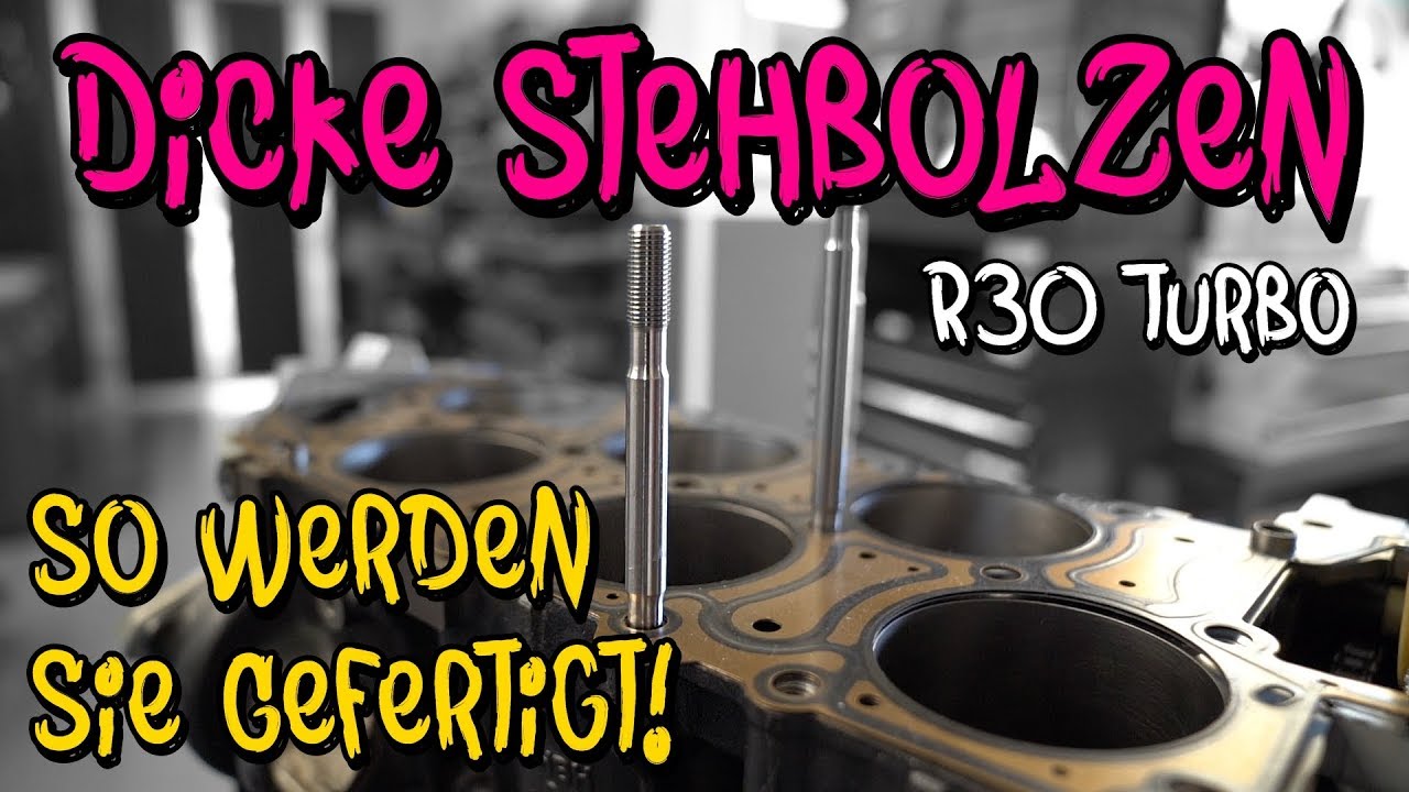 Dickere Zylinderkopf Stehbolzen für den R30 Turbo! - 
