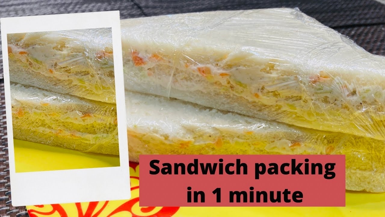 Easy way to pack sandwich in 1 minute | Wrap Sandwich in Bakery Style | Cling Wrap | Being Deeksha