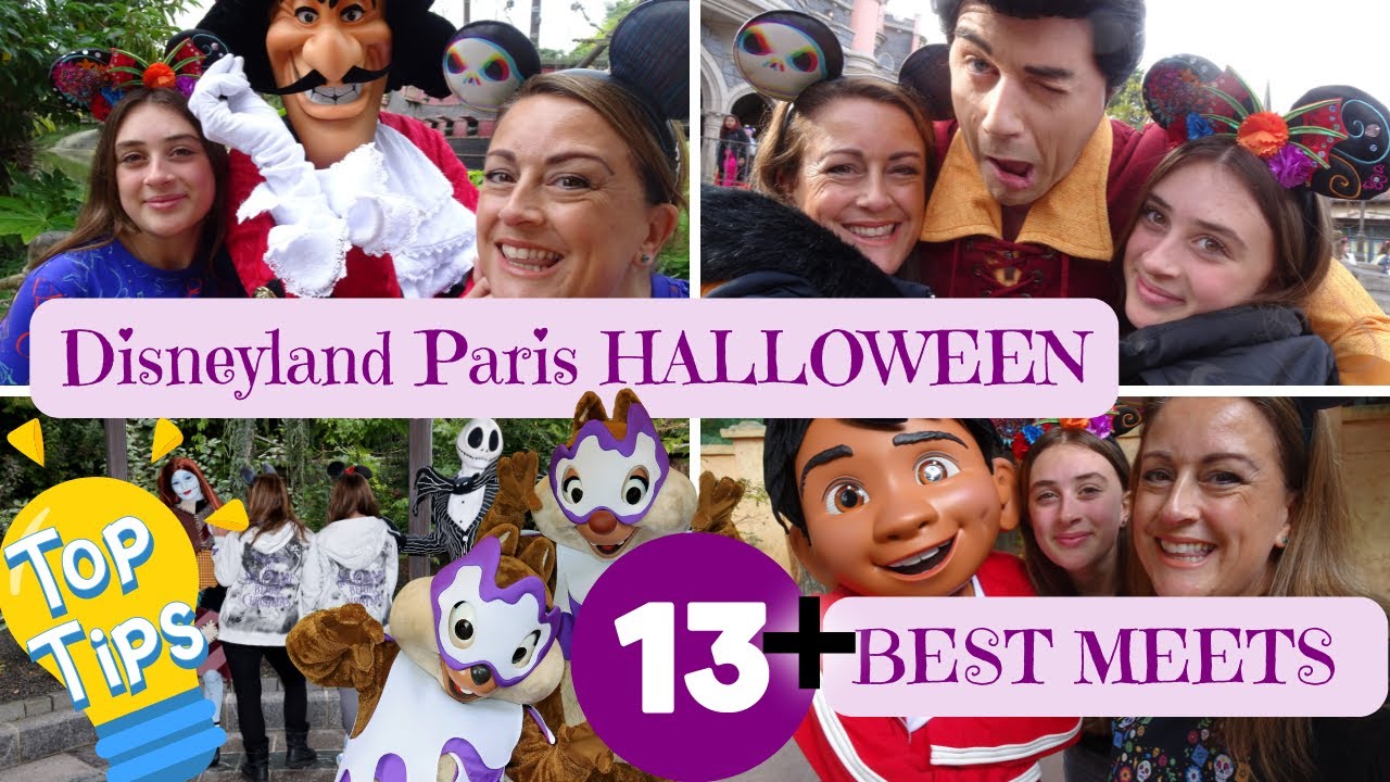 Halloween Characters Disneyland Paris NEW for 2024 including Disney Villains!