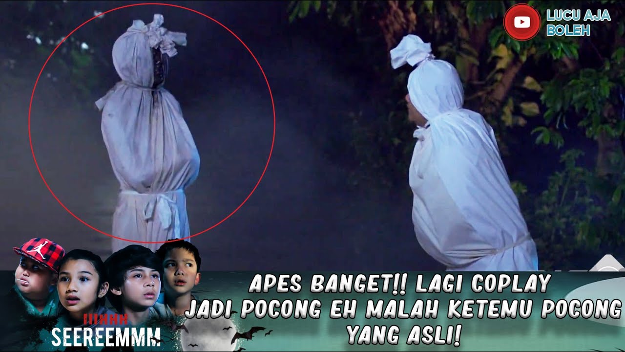 APES BANGET!! LAGI COSPLAY JADI POCONG EH MALAH KETEMU POCONG YANG ASLI! - IH SEREM