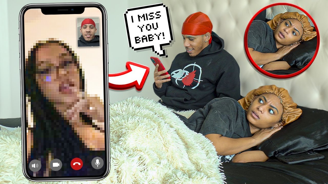 FLIRTING On The Phone With Another GIRL While My Girlfriend Is Sleep!! *SHE SNAPS*