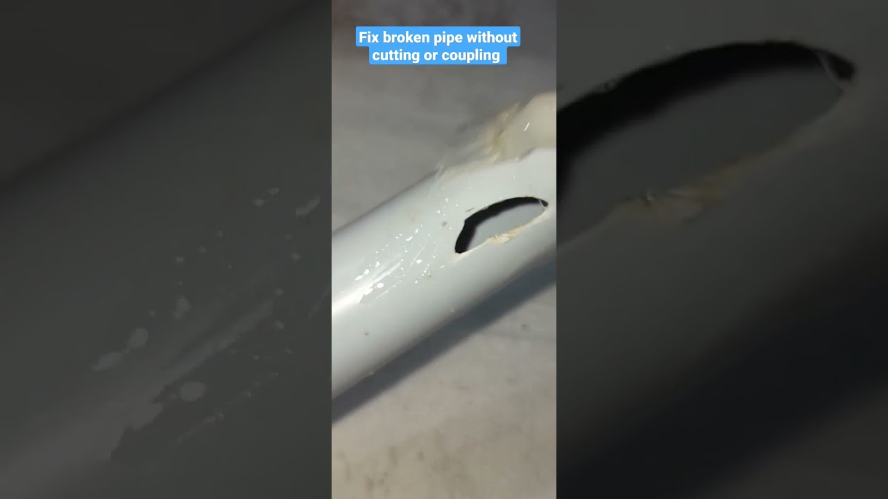 HOW TO FIX BROKEN WATER PIPE WITHOUT CUTTING OR COUPLING