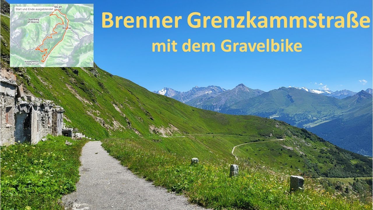 Brenner Grenzkammstraße mit dem Gravelbike