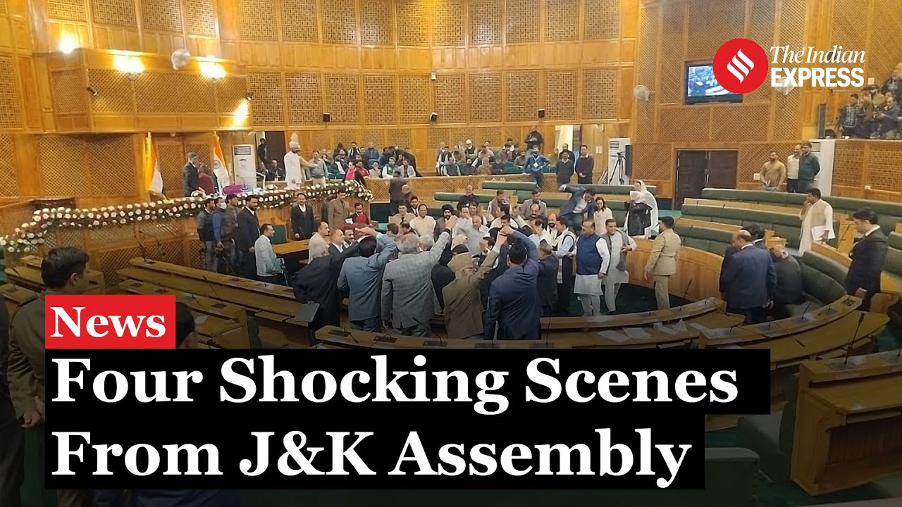 Tumultuous J&K assembly Session: Slogans, Shocking Brawls and Clashes