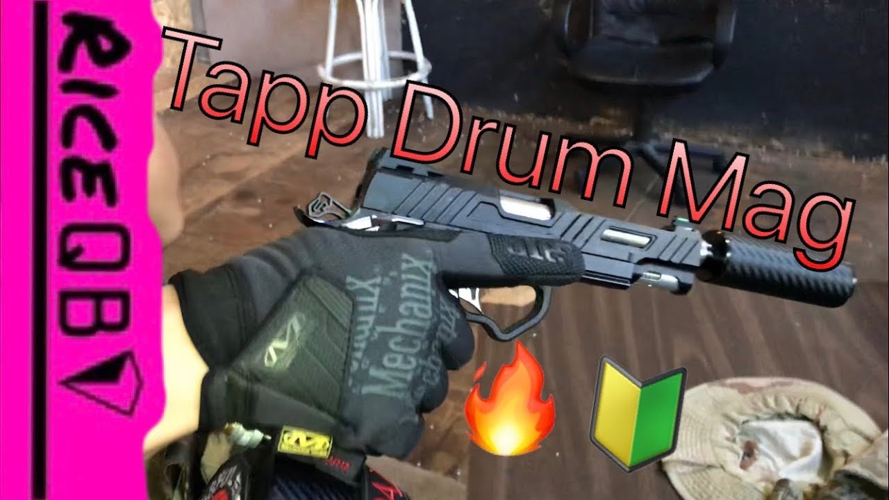 Tapp Airsoft Drum Mag Gameplay@TAC_RiceQB