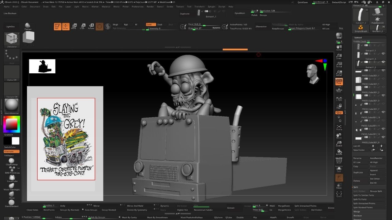 Zbrush 2020 Live Modeling by Starkstefen 