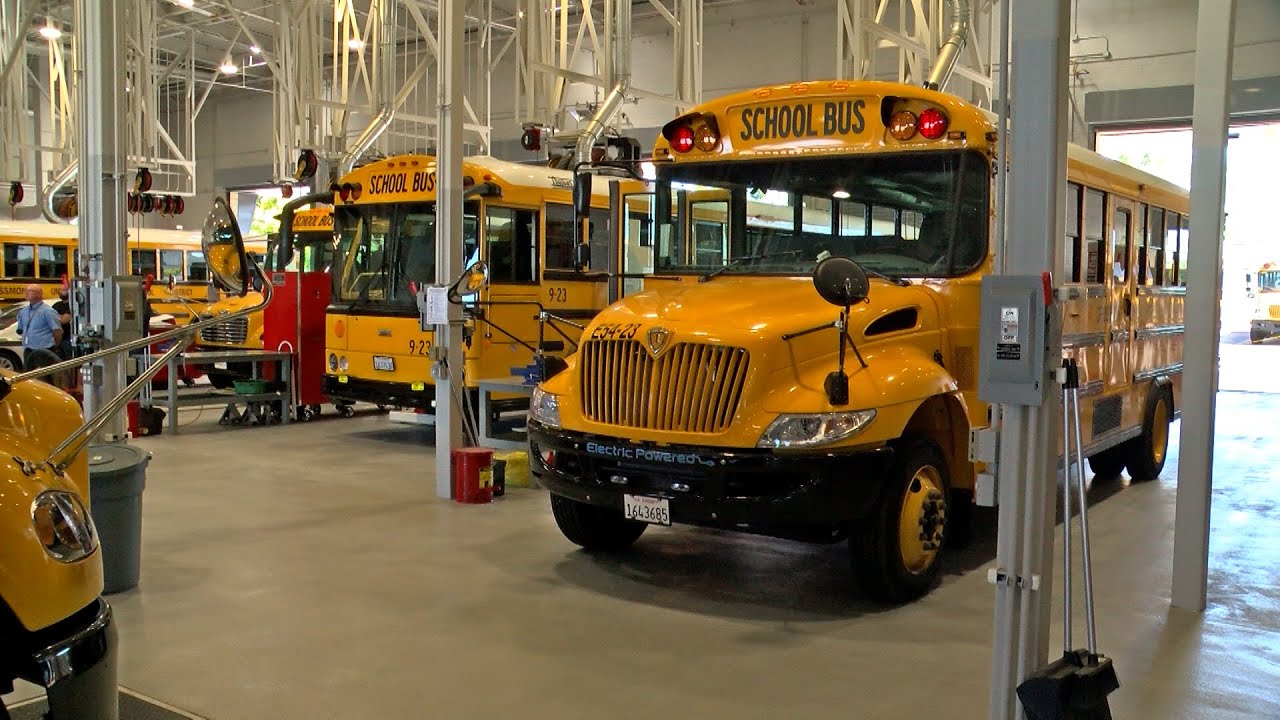 Grossmont school district opens new transportation center for electric bus fleet