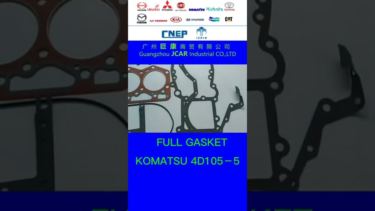 JCAR CNEP IZRIN full gasket for komatsu 4D105-5 in stock