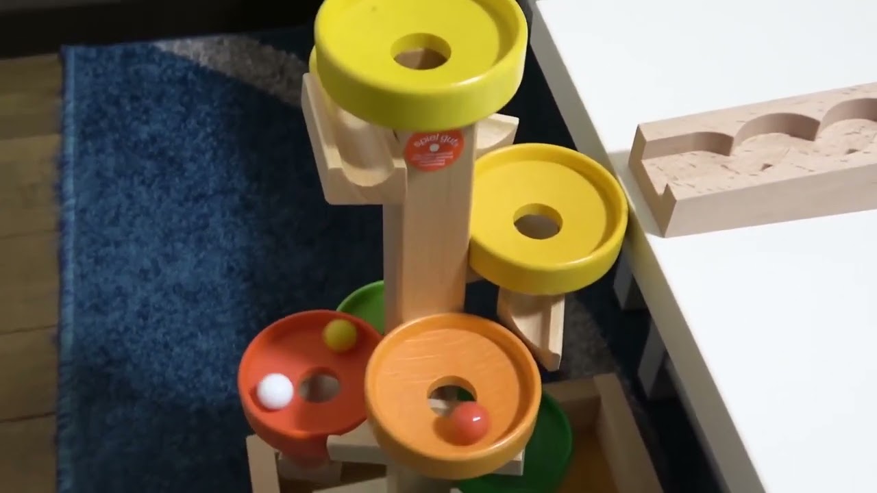 Satisfying Marble Run Wooden Wave Slope & Kugel Tower