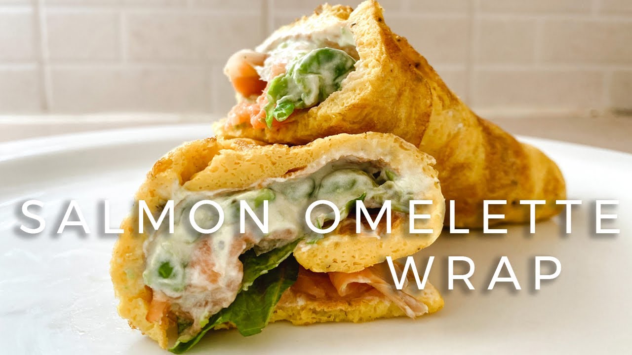 Low-carb Omelette Wrap | with smoked salmon