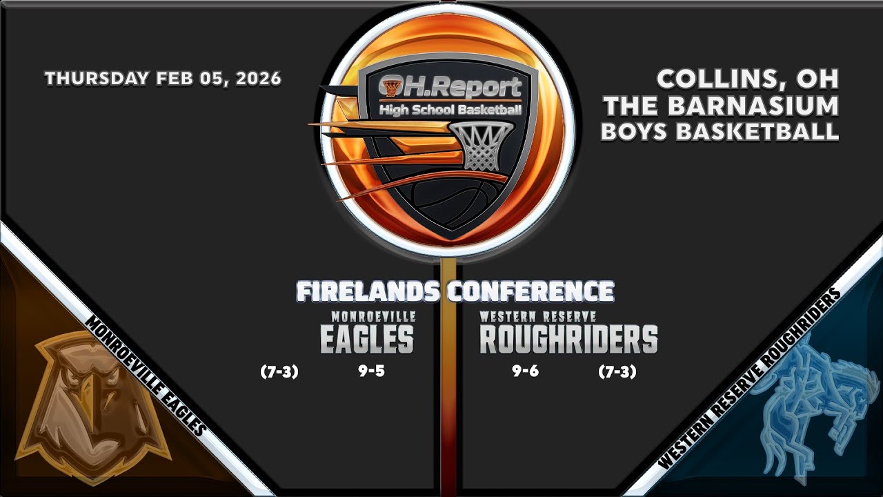 Monroeville @ Western Reserve - Boys Firelands Conference Basketball
