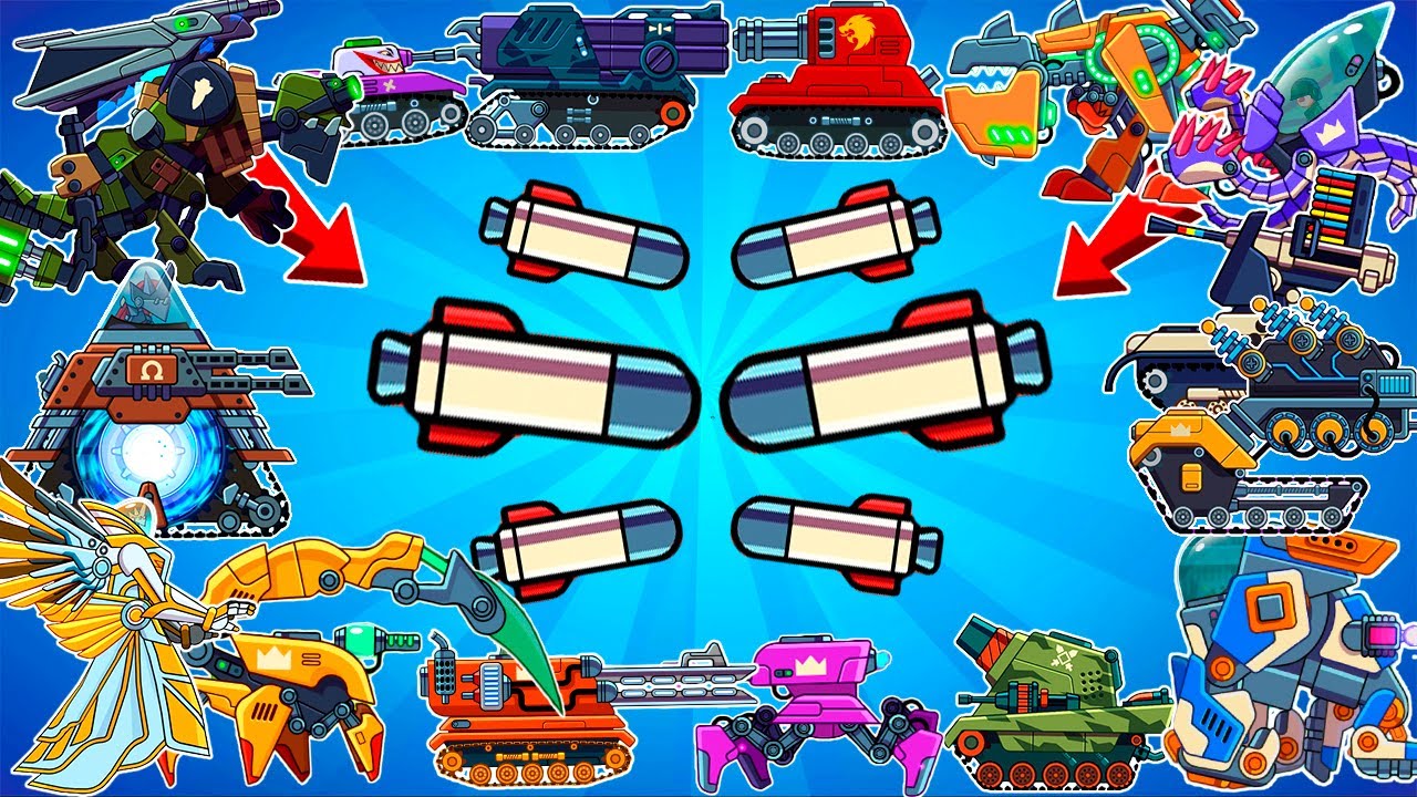 ALL 26 TANKS and Booster AIRSTRIKE FIGHT BATTLES 2 vs 2 - Hills of Steel