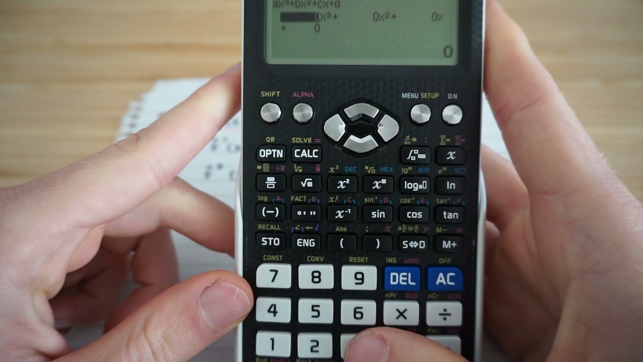 Gleichungen mit dem Casio-Taschenrechner lösen (Nullstellen bestimmen)