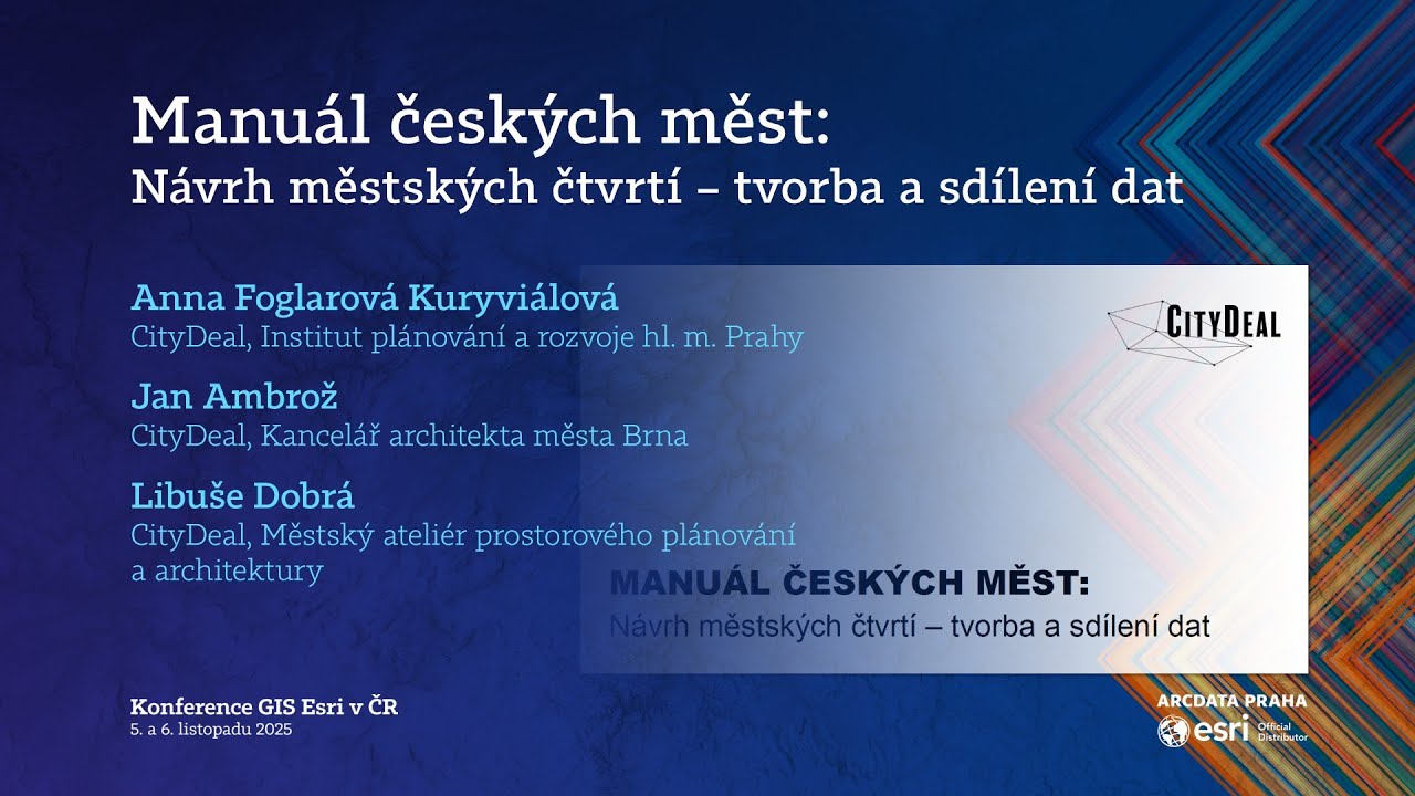 Manuál českých měst: Návrh městských čtvrtí – tvorba a sdílení dat