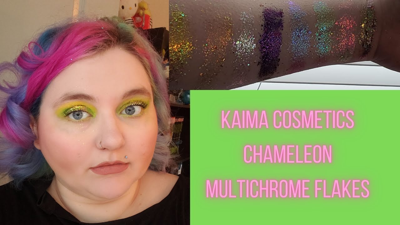Kaima Cosmetics Chamelon Multichrome Flakes | SWATCHES & Try On |