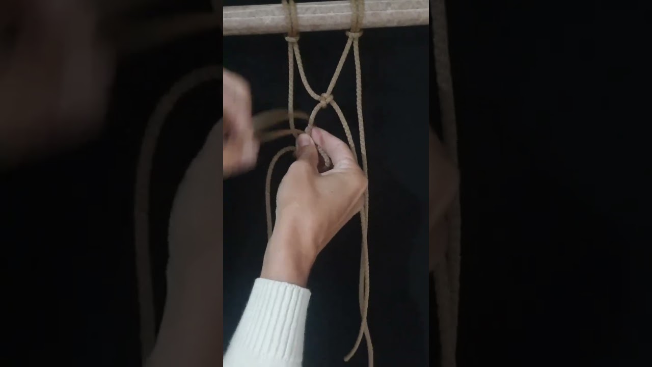 Network knot. Nudo para hacer una red.
