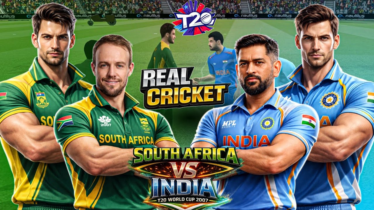 ICC T20 World Cup 2007 South Africa vs India #RealCricket 