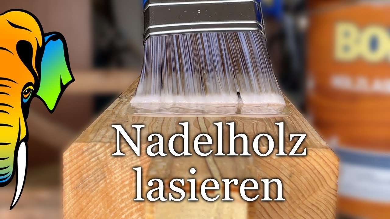 Nadelholz lasieren | Balkon - Teil 12