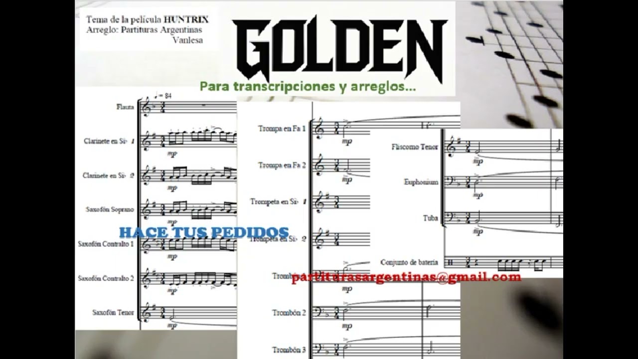 GOLDEN - HUNTRIX - Arreglo para Banda