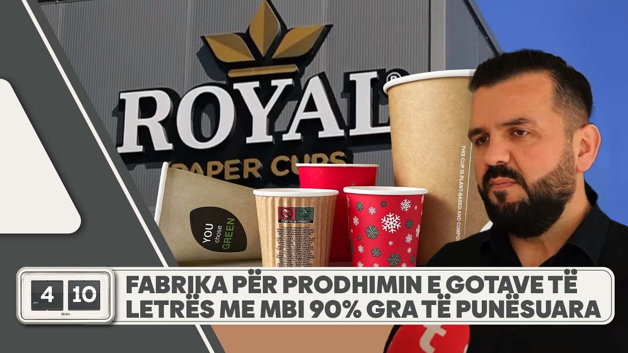 Fabrika për prodhimin e gotave të letrës me mbi 90% gra të punësuara