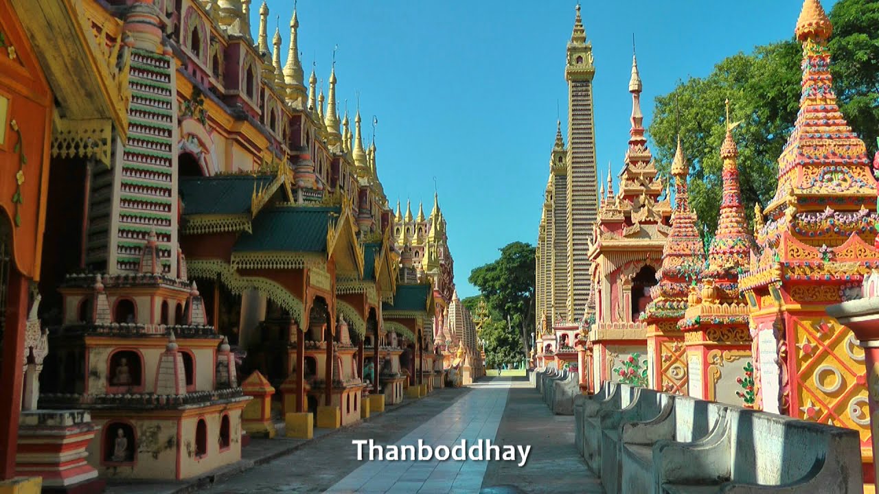 MYANMAR (BURMA) thousands of Buddha images at Thambuddhe (Thanboddhay) pagoda, Monywa