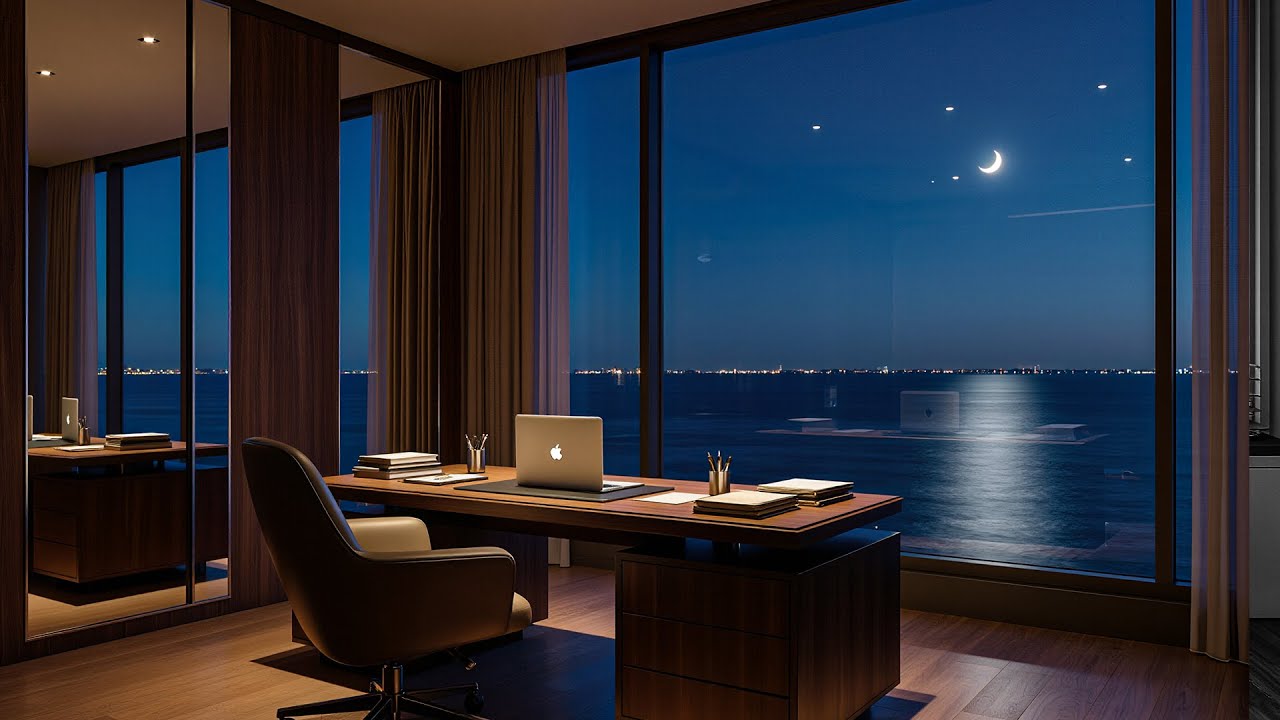 Focus! Quiet Luxury Night Office for Deep Work