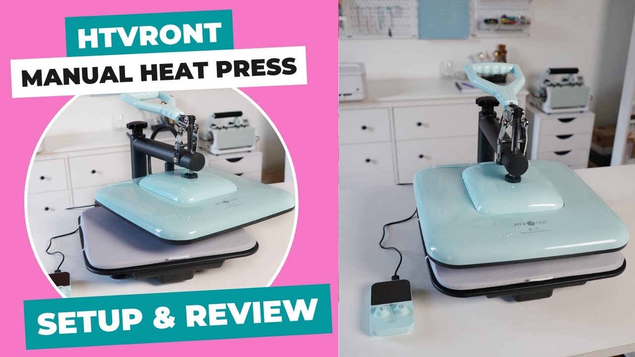Настройка и обзор ручного термопресса HTVRONT