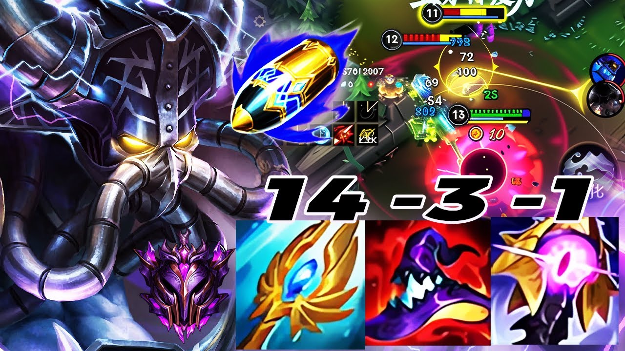 Wild Rift China Kassadin Mid - New Seraph's Embrace 1shot Kassadin Build Runes Master Rank Gameplay