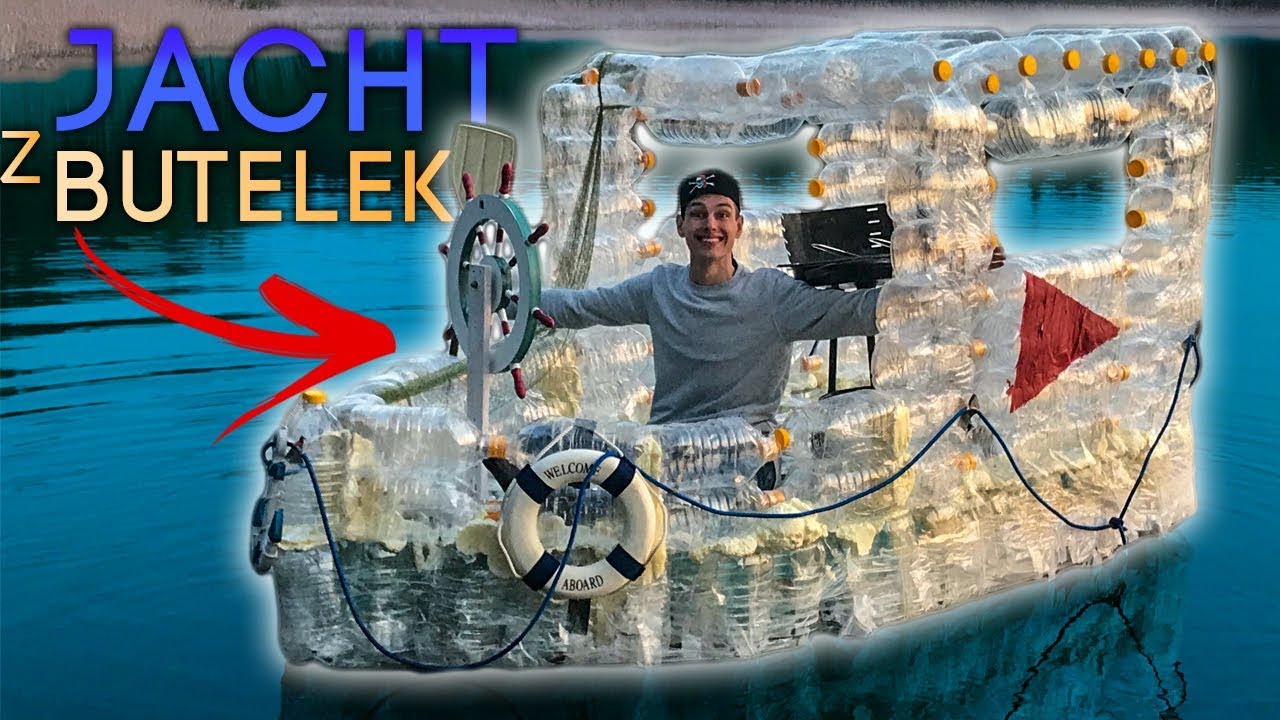 JACHT Z PLASTIKOWYCH BUTELEK Z GRILLEM!