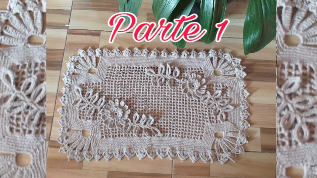Tapete Jardim encantado em crochê