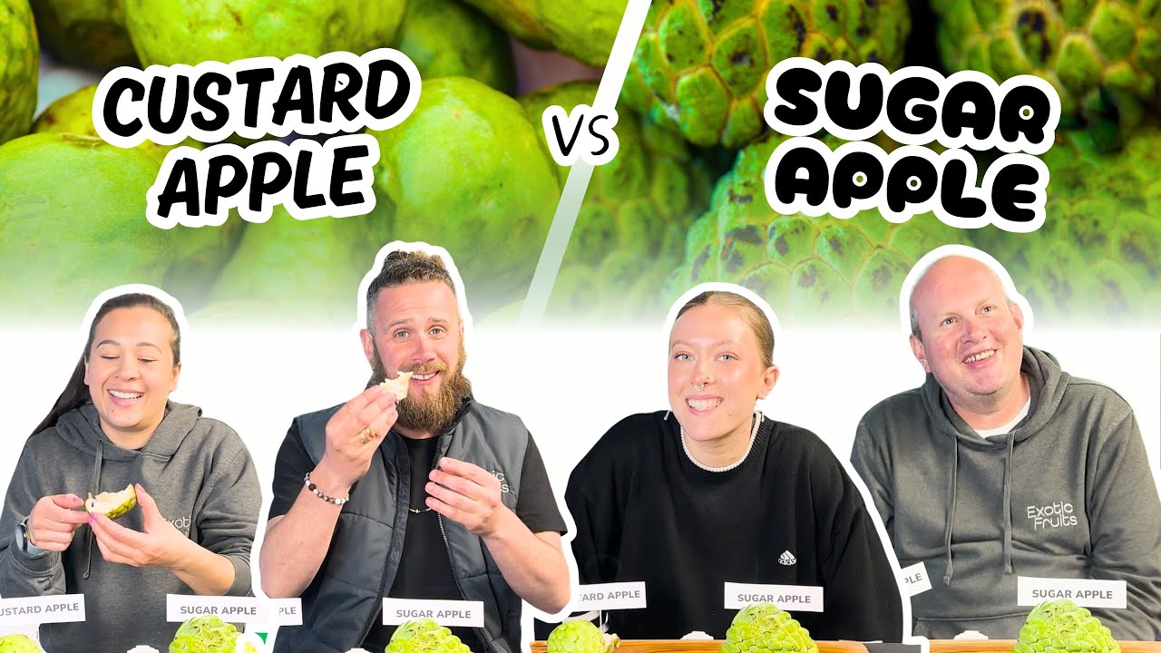 Tasting CUSTARD APPLE vs SUGAR APPLE: Which is best? | Exotic Fruits