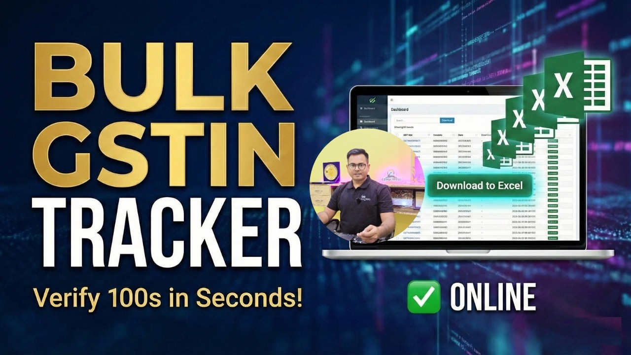 Bulk GSTIN Tracker: Ultimate Online Bulk GSTIN Search Tool | Tally ERP9 TSS Renewal @LearnWell