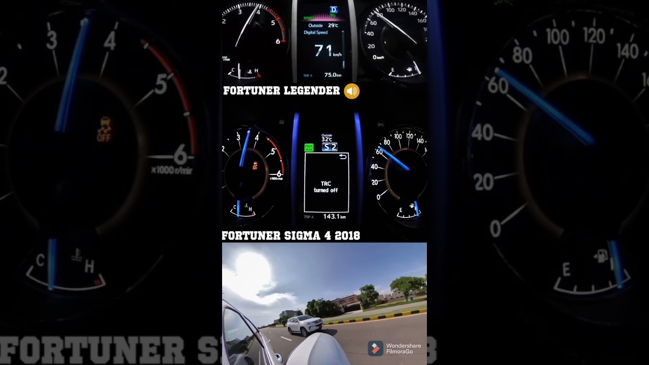 0-100 Test 🔥 Fortuner Legender Vs Fortuner Sigma 4‼️