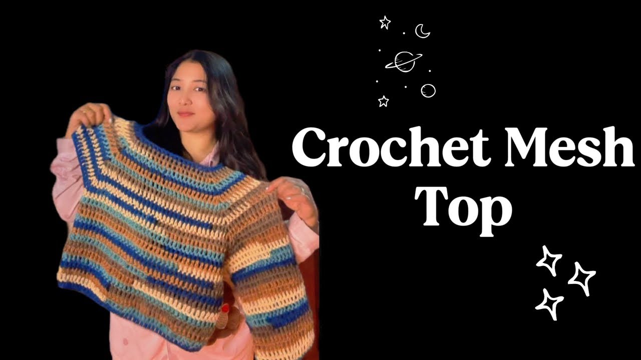 How to crochet mesh top #crochet #livestream