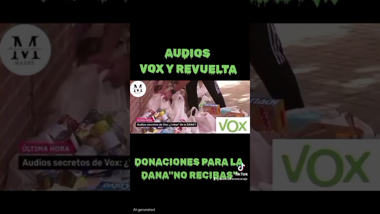 Audios confirman desv&iacute;o dinero en Revuelta pedido para la DANA y no gastado gente Valencia 