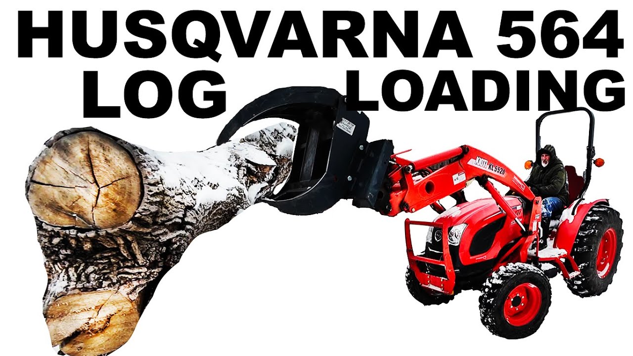 HUSQVARNA 564 XP FIREWOOD LOGS LOADED UP!
