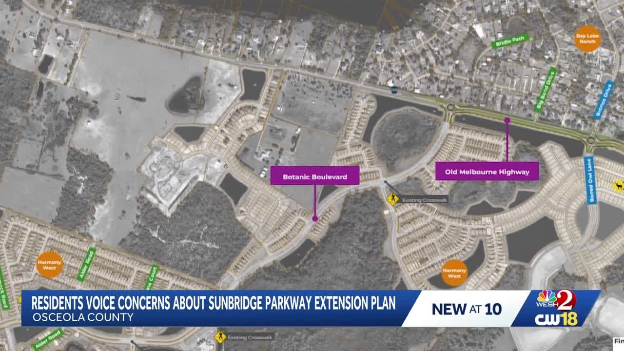 Osceola County residents voice concerns over Sunbridge Parkway extension