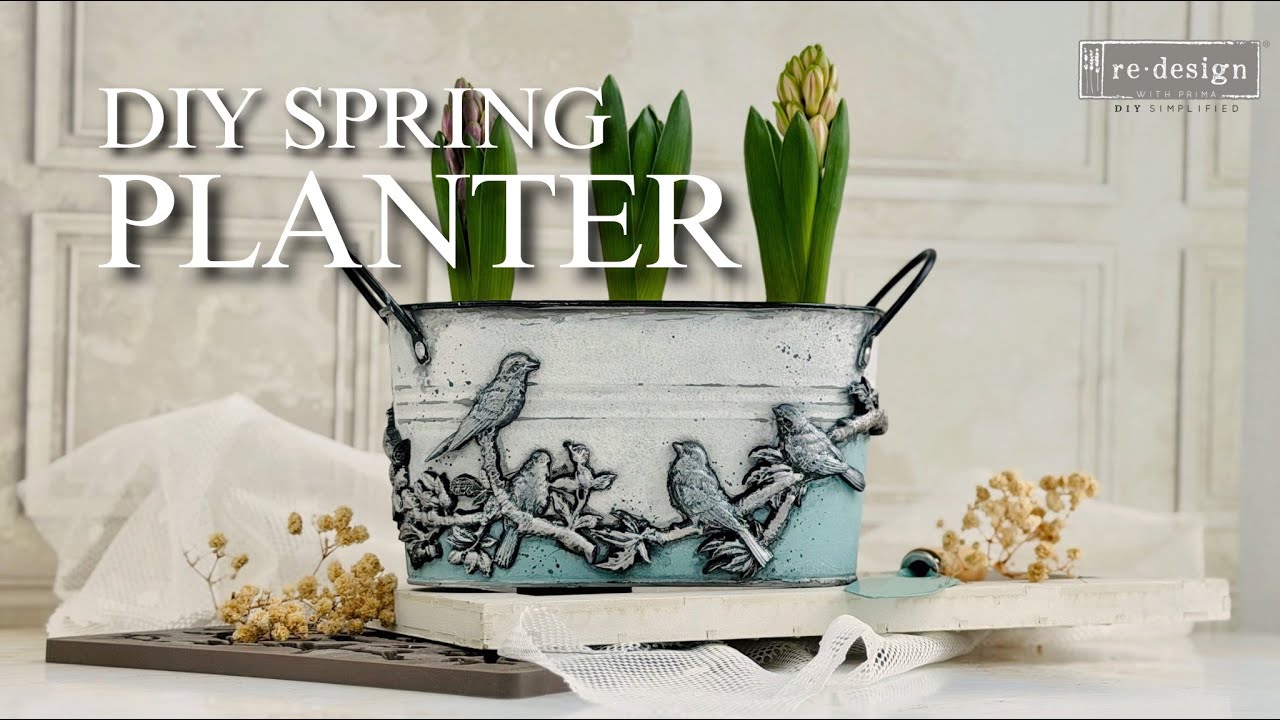 Spring Planter Makeover with Decor Moulds | Easy DIY Upgrade Using Redesign! 