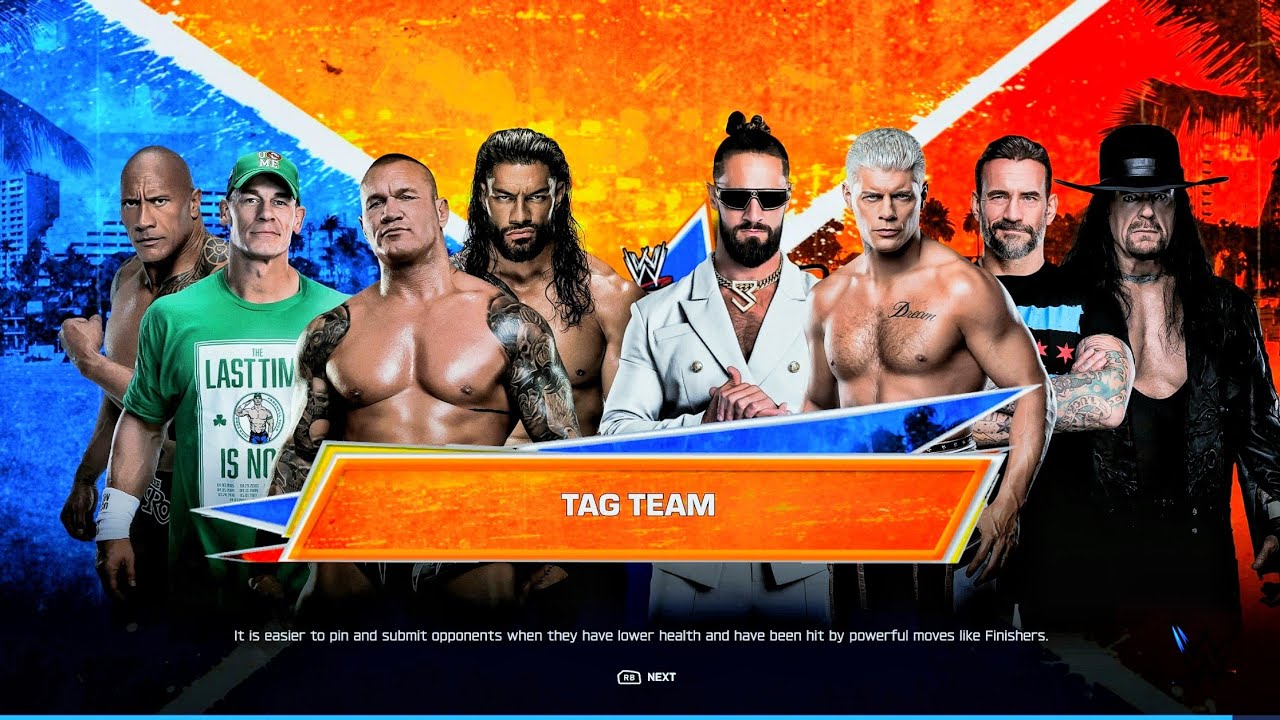 Orton, Cena, Reigns & The Rock Vs Cody, Punk, Rollins & Undertaker - Tag Team Elimination Match 