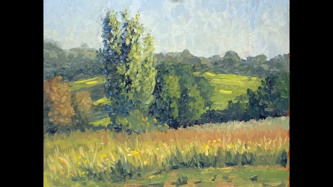 Comment faire une peinture plein air en utilisant la température des couleurs.