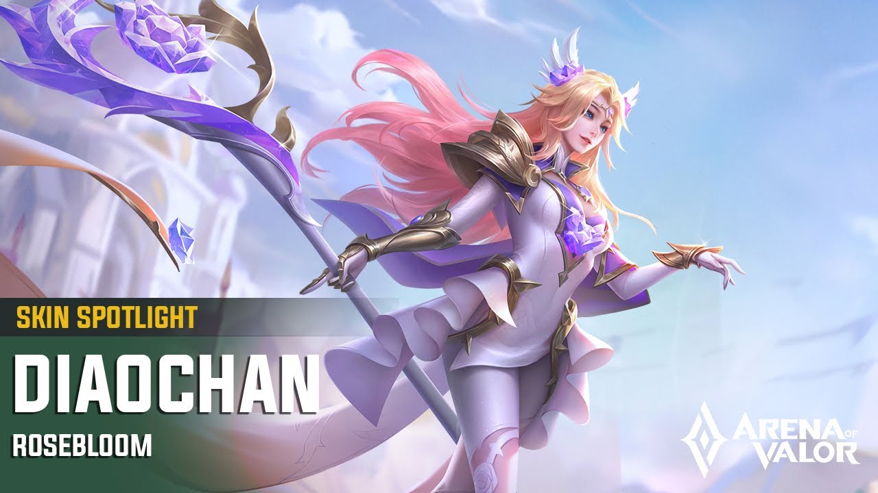 Rosebloom Diaochan Skin Spotlight | Arena of Valor - TiMi Studios