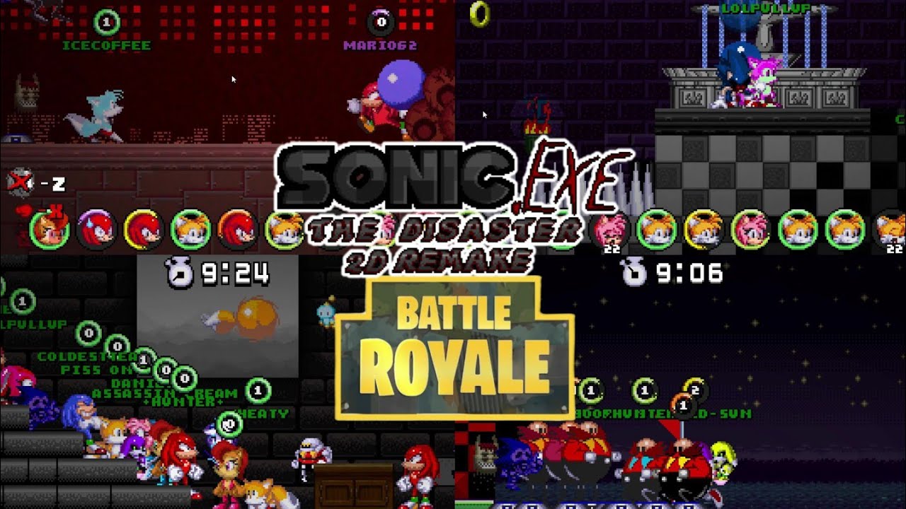 Sonic.exe The Disaster 2D Remake but 100 players was a mistake