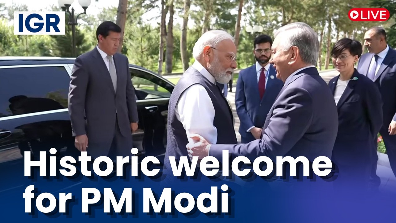 PM Modi Uzbekistan Visit LIVE: PM Modi Receives a Ceremonial Welcome in Uzbekistan | IGR