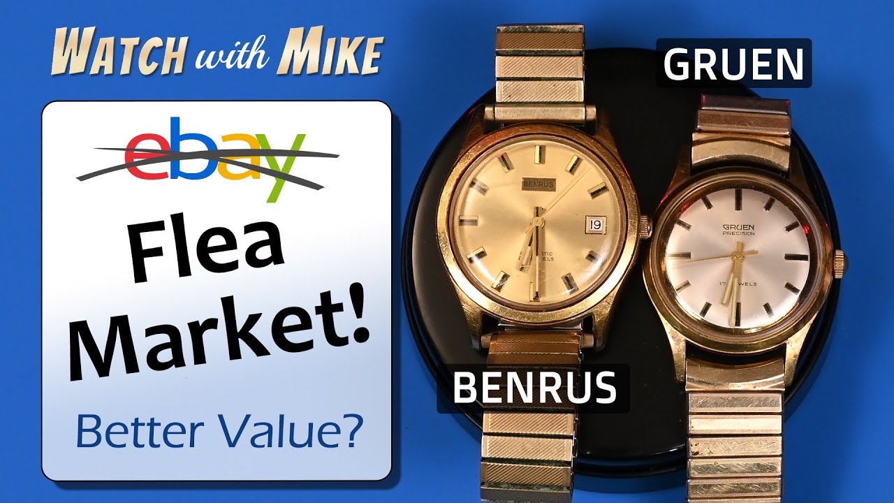 $25 Watches...Better Value than eBay?  |  Benrus and Gruen Mechanical Watch Flea Market Finds