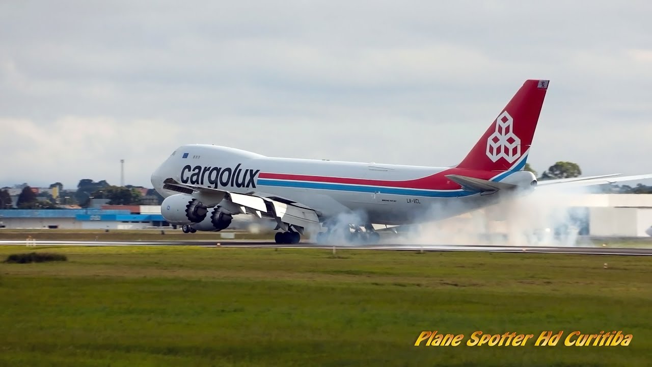 Boeing 747-8F Cargolux LX-VCL- Aeroporto Internacional Afonso Pena