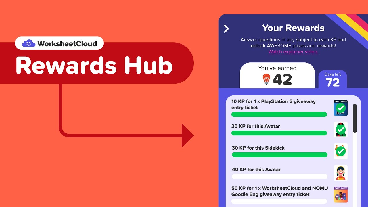 Earn Rewards For Studying // The New WorksheetCloud Rewards Hub