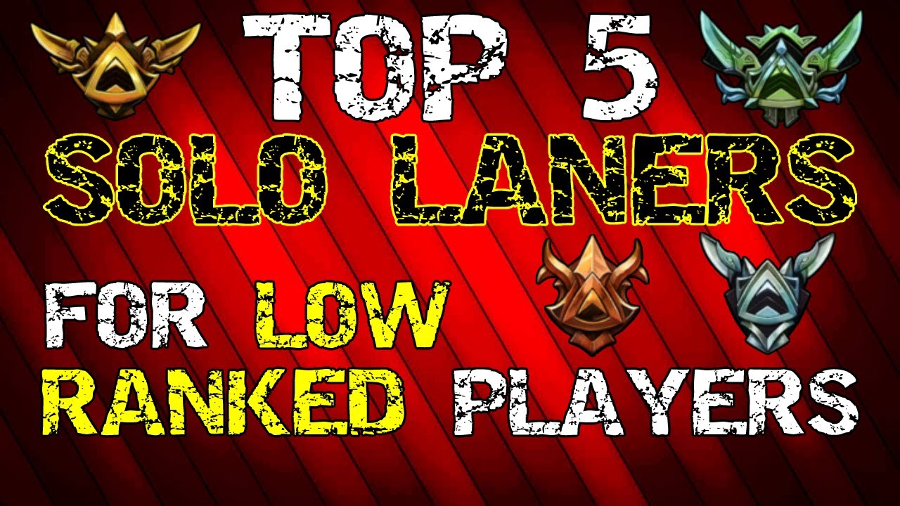 TOP 5 SOLO LANERS FOR LOW RANKED PLAYERS!! Top 5 Guide | Smite Conquest