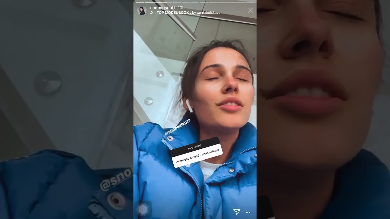 Naomi Scott singing on IG