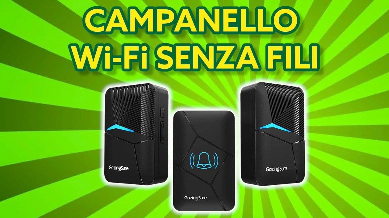 Campanello Wireless Senza Fili LED - [ IL MIGLIORE ] 50+ SUONERIE,  Portata WiFi ULTRA LUNGA